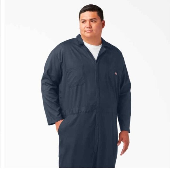 Dickies Coverall Long Sleeve Navy Workwear Utility Uniform Men's 2XL Tall XXLT - Picture 10 of 10